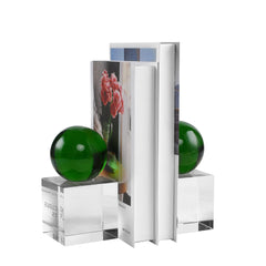 Crystal Bookends Set of 2 with Gift Box