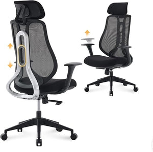 Ergonomic Mesh High-Back Office Chair with 3D Armrests