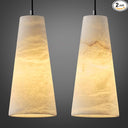 Alabaster Pendant Light – Natural Stone Ceiling Fixture