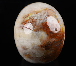 Red Crazy Lace Agate Crystal Skull Sculpture