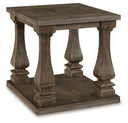 Modern Country Rectangular End Table – Weathered Gray
