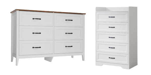 5-Drawer Dresser & 6-Drawer Chest Set
