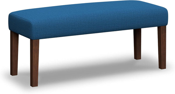 Upholstered Bedroom Bench with Wood Legs