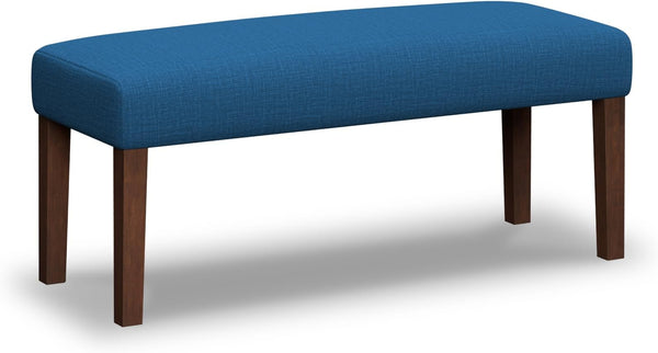 Upholstered Bedroom Bench with Wood Legs
