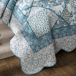 Cotton Patchwork Floral Paisley Lightweight Quilt Set