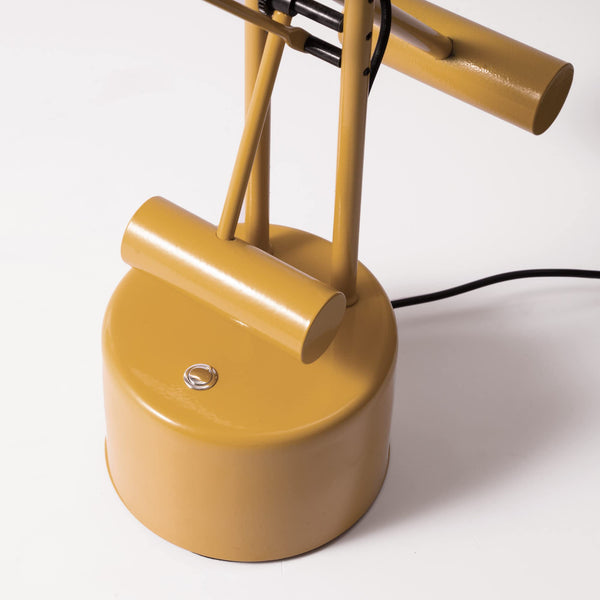 Polished Steel LED Desk Lamp with Adjustable Arm