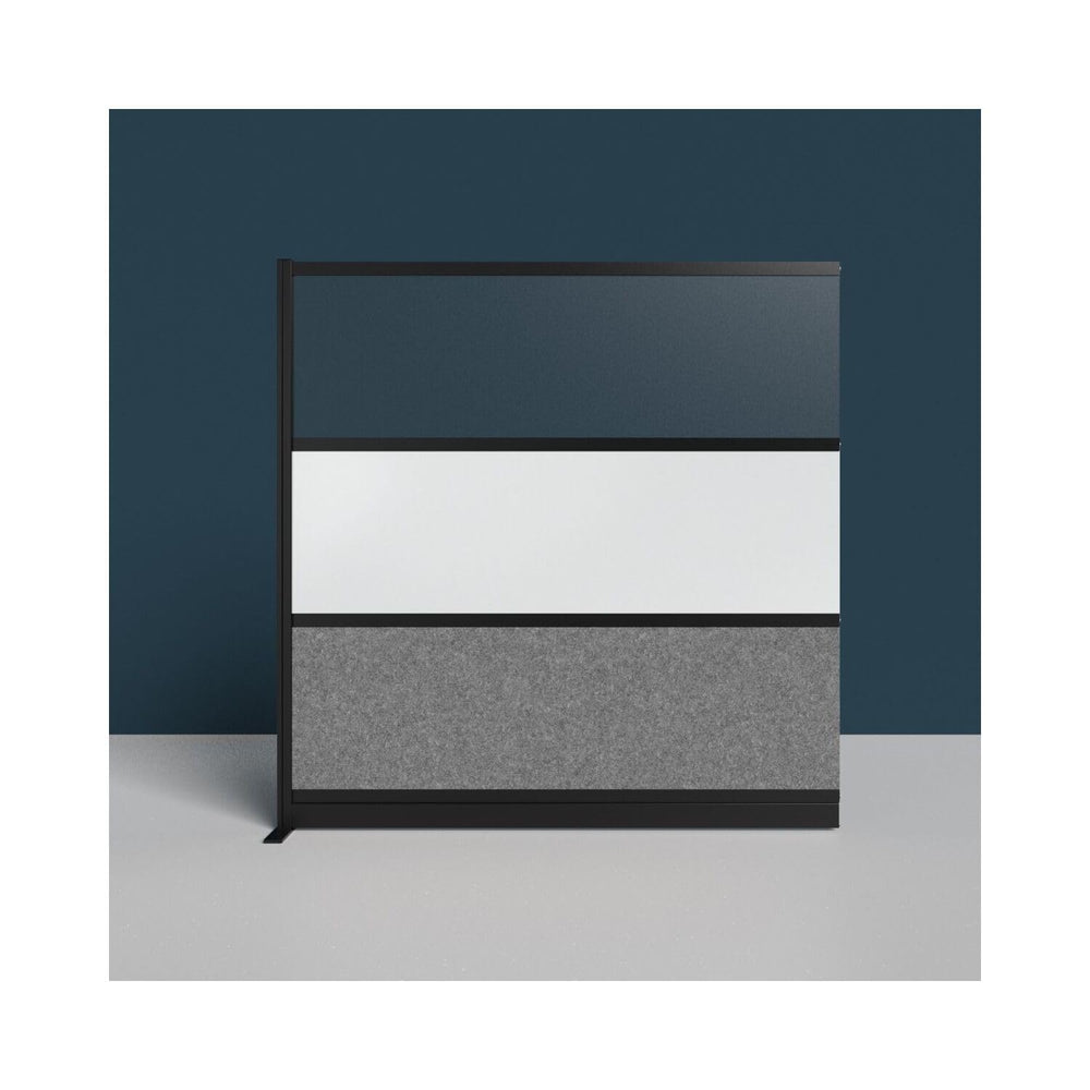 Modular Wall Room Divider with Whiteboard – 53"W x 48"H