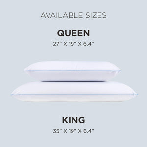 Dual Cooling Memory Foam Bed Pillow 2-Pack