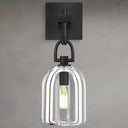 K9 Crystal Wall Sconce – Brass & Black Dimmable Vanity Light