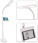 Dual Shade LED Floor Lamp with USB Charging Port