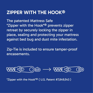 6-Sided Waterproof Mattress Encasement with Zipper – Hypoallergenic Bed Bug Protection