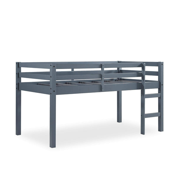 Junior Twin Loft Bed – Solid Pine Wood, Kids Space-Saving Design