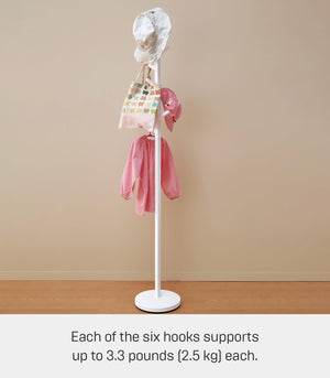 Slim Freestanding Coat Rack with Adjustable Branches