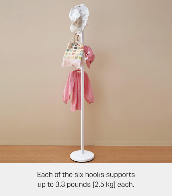 Slim Freestanding Coat Rack with Adjustable Branches