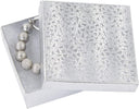 Cotton Filled Embossed Jewelry Boxes with Lids — Case of 100, 3.5" x 3.5" x 1"