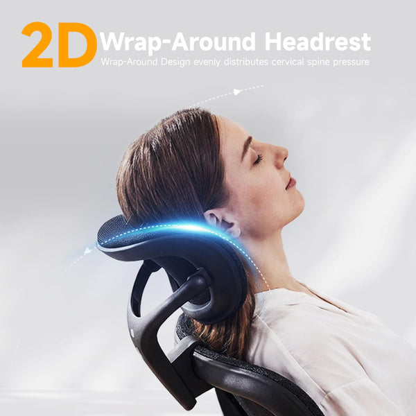 Ergonomic High-Back Mesh Office Chair with 5D Flip-Up Armrests