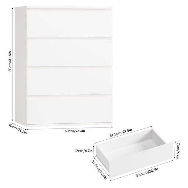 4-Drawer Dresser – Small Chest of Drawers