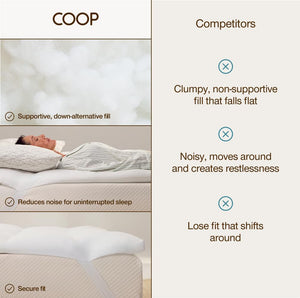 Down Alternative Mattress Topper — Plush Baffle Box with 2-Inch Gusset