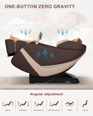 Full Body Zero Gravity Massage Chair with SL-Track, AI Control & Foot Rollers