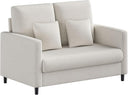 Loveseat Sofa with Pocket Spring Cushion & Teddy Fabric