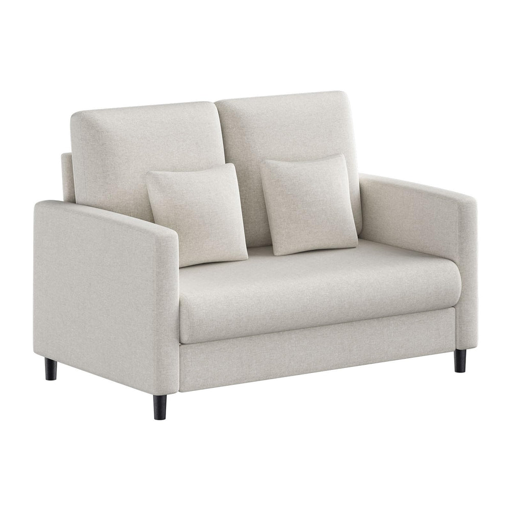 52" Loveseat Sofa for Small Spaces – Mid-Century Accent Couch