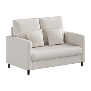 52" Loveseat Sofa for Small Spaces – Mid-Century Accent Couch