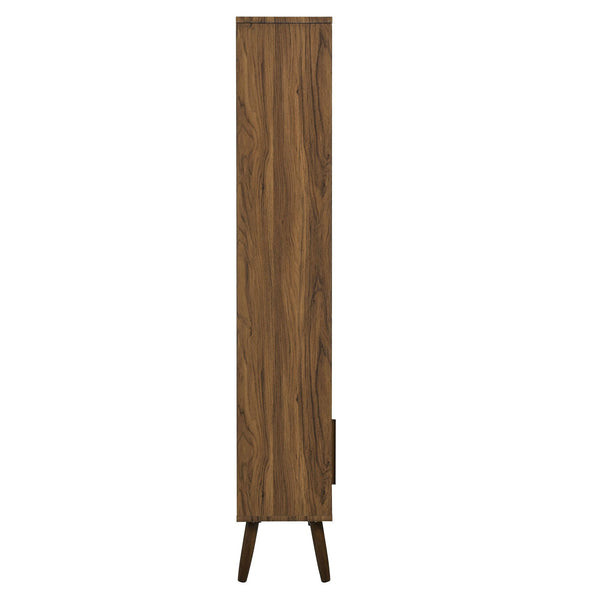 8-Shelf Bookcase with Sliding Doors