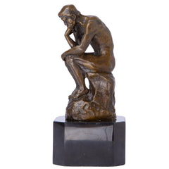 The Thinker Bronze Sculpture Figurine – Decorative Collectible Statue for Home & Office