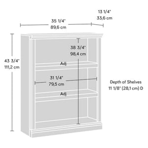3-Shelf Adjustable Bookcase