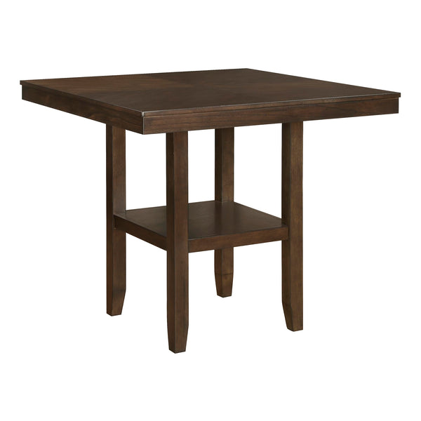 5-Piece Counter Height Dining Set with Storage Shelf