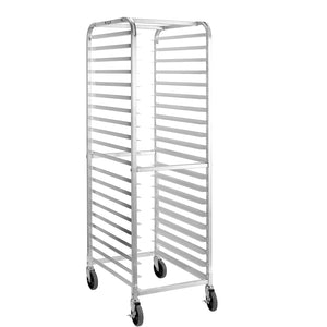 20-Tier Aluminum Bun Pan Rack with Wheels