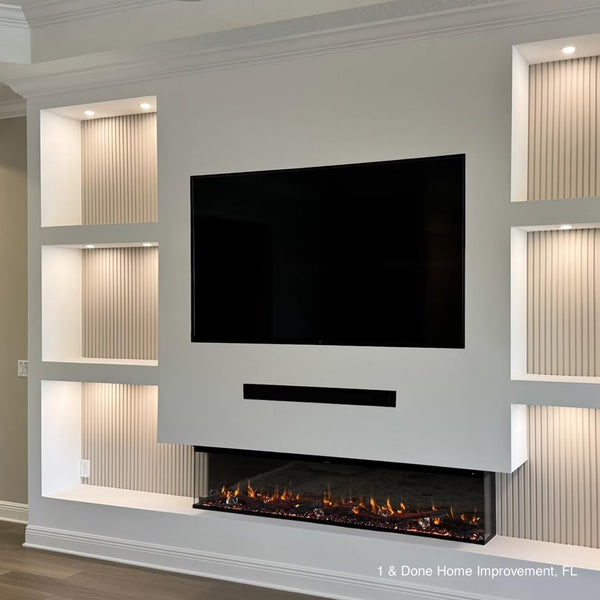 3-Sided Smart Electric Fireplace