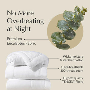 Cooling Comforter – Eucalyptus Lyocell, All-Season, Breathable