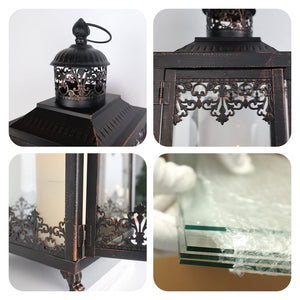 Decorative Outdoor & Indoor Candle Lanterns Set of 2