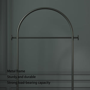 Arched Garment Rack with Marble Base