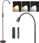 Gooseneck LED Floor Lamp with Remote & Touch Control