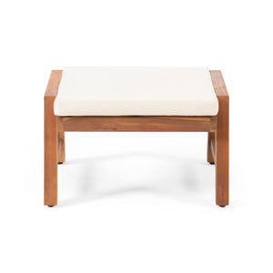 Temecula Outdoor Ottomans with Cushion Set of 2