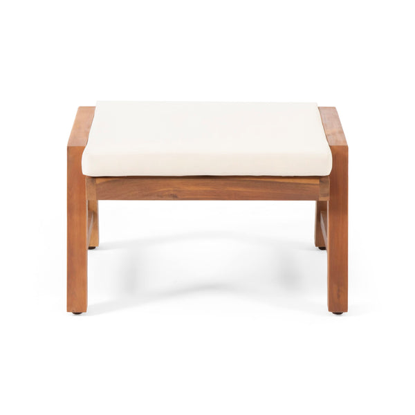 Temecula Outdoor Ottomans with Cushion Set of 2