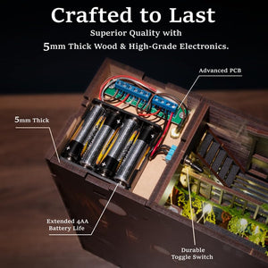 DIY Book Nook Miniature Kit with LED Lights