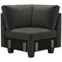 Velvet Corner Seat Module for Modular Sectional Sofa