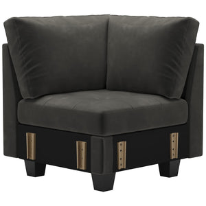 Velvet Corner Seat Module for Modular Sectional Sofa