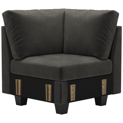 Velvet Corner Seat Module for Modular Sectional Sofa