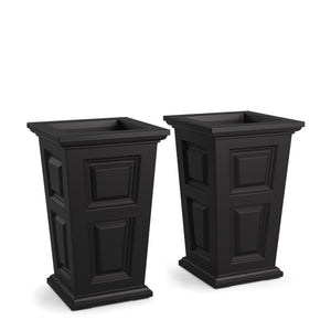 24-Inch Self-Watering Tall Planter, 2-Pack – Indoor & Outdoor