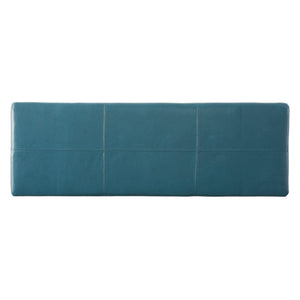 Teal PU Storage Ottoman Bench