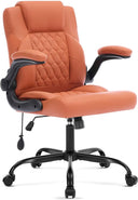 Ergonomic Office Chair with Inflatable Lumbar Support & Flip-Up Arms