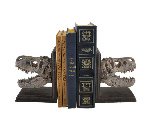T-Rex Skull Bookends Set of 2