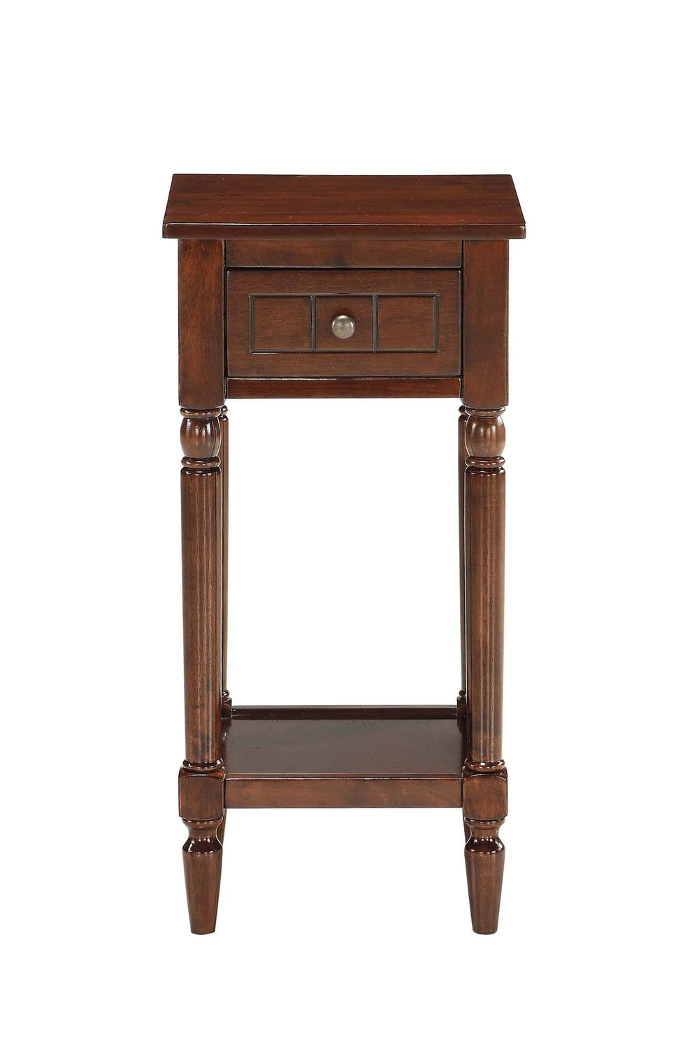 French Country 1-Drawer Accent End Table with Shelf