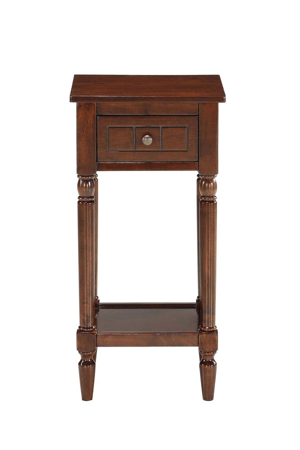 French Country 1-Drawer Accent End Table with Shelf