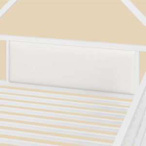 Twin Over Twin House Bunk Bed with Hall Tree & 6 Storage Drawers
