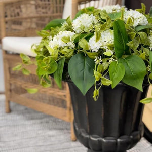 Adjustable Artificial Hydrangea Urn Planter Filler – Set of 2